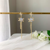 Moon Star Asymmetry Earring Dangle, Celestial Planet Earring, Universe Earring, Solar System Earring,  Saturn Earring, Novelty Gift for her